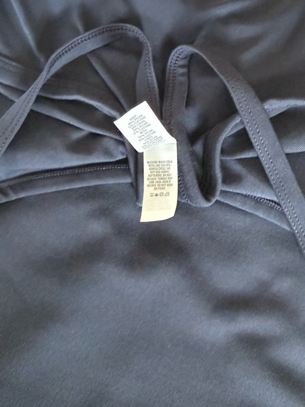 aerie Navy Blue Halter Tank with Built-In Support - Picture 8 of 8